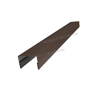 Планка крышки забора 40мм 30х45 х 3000 (VALORI-20-DarkBrown-0.5)