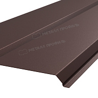 Сайдинг МЕТАЛЛ ПРОФИЛЬ Lбрус-XL-Plus-20х325 (VikingMP E-20-8019-0.5)